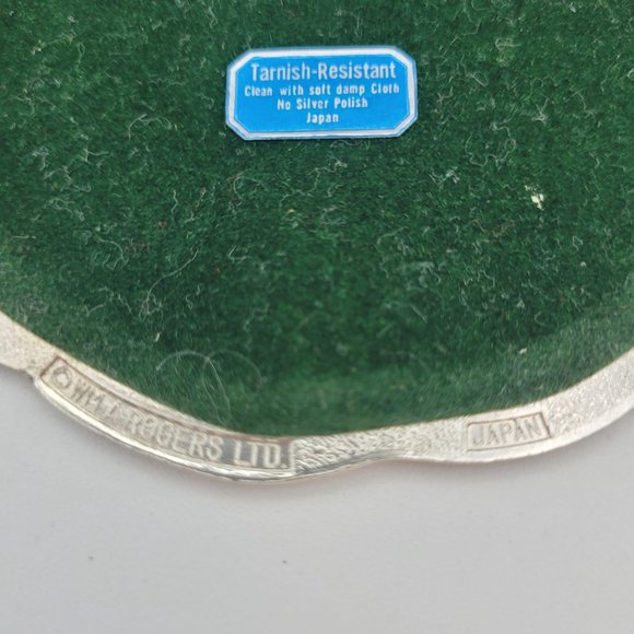 Swan Silver Plated Enamel Coasters 1987 Wm A Rogers Set of 6 Oneida Holliday - Picture 6 of 10